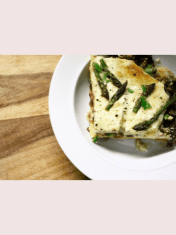 Spargelrezept mal anders, Spargellasagne mit weißen Spargel oder grünen Spargel