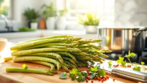Zubereitung von Grünen Spargel